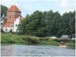 (96/109): Rzeka Liwiec - pod zamkiem w Liwie by nasz kolejny biwak.<br>2012-08-16