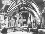(22/48): Wocawek. Wntrze kocioa parafialnego.<br>fot. n.n., pocz. XX w. ok. 1913 r.<br>Widok wntrza nawy i prezbiterium kocioa w kierunku wielkiego otarza.