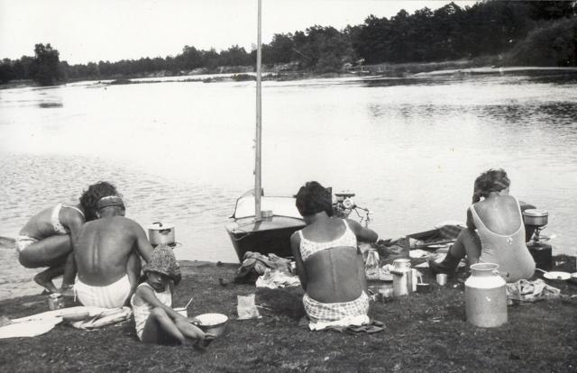 Pływanie po Wiśle - 1968
