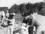 (9/105): Mazury 1987 - Biwaki podczas pierwszych spyww Zgowiczk byway w innych miejscach ni obecnie.