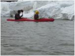 (6/66): Rzeka San - brzegi skute lodem, tak plynlimy.<br>2013-04-02